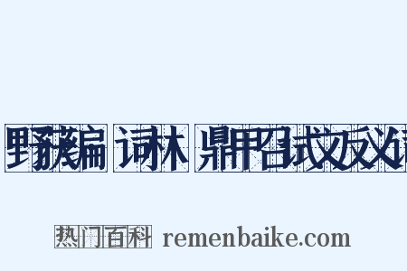 野获编·词林·鼎甲召试文反义词是什么意思的图片